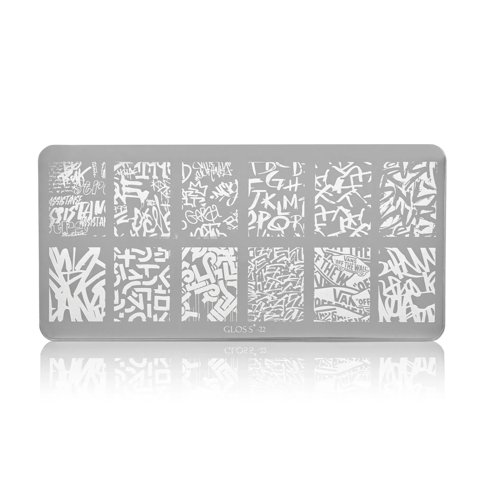 Пластина для стемпінгу Gloss 22, 6*12 см (834217)